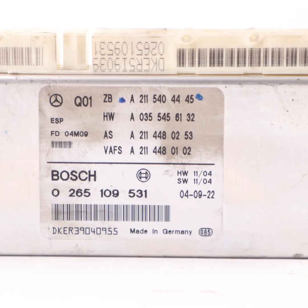 Mercedes W211 ESP ABS Stability Control Unit Module ECU - SKU A2115404445 - Part number A2115404445