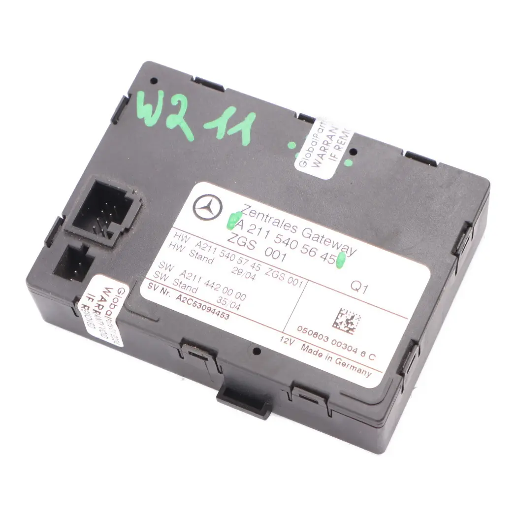 Central Gateway Module Control Unit to Mercedes W211 with Part number A2115405645 Mercedes W211 Central Gateway Module Control Unit - SKU A2115405645 - Part number A2115405645