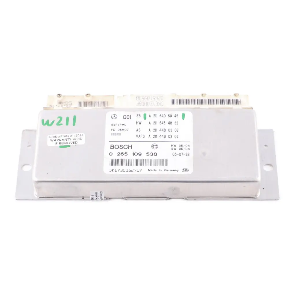 Mercedes W211 Electronic Stability Module ESP PML Control Unit - SKU A2115405945 - Part number A2115405945