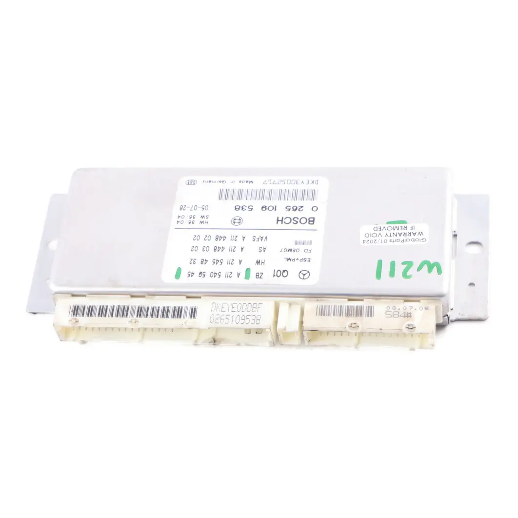 Mercedes W211 Electronic Stability Module ESP PML Control Unit - SKU A2115405945 - Part number A2115405945