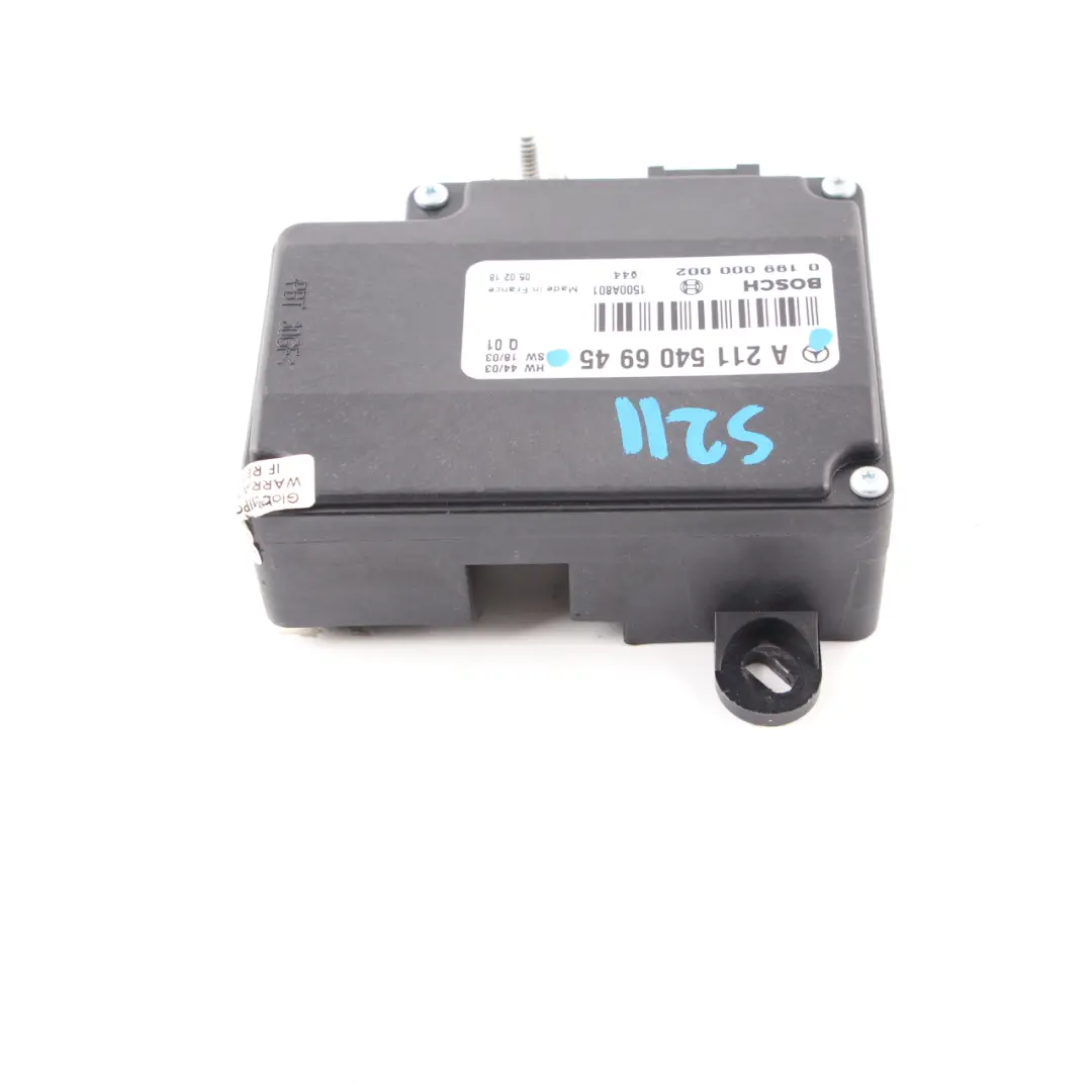 Module Mercedes W211 W219 Control Unit Rear to Battery with Part number A2115406945 Battery Module Mercedes W211 W219 Control Unit Rear - SKU A2115406945 - Part number A2115406945