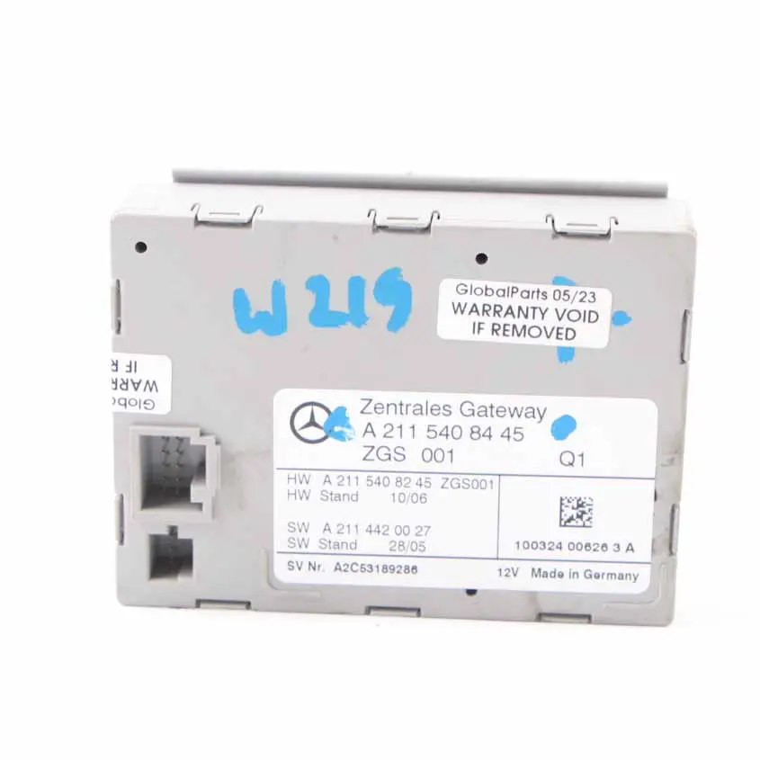  Gateway Module Mercedes W169 W211 W245 W219 W203 Control Unit ECU - SKU A2115408445 - Part number A2115408445