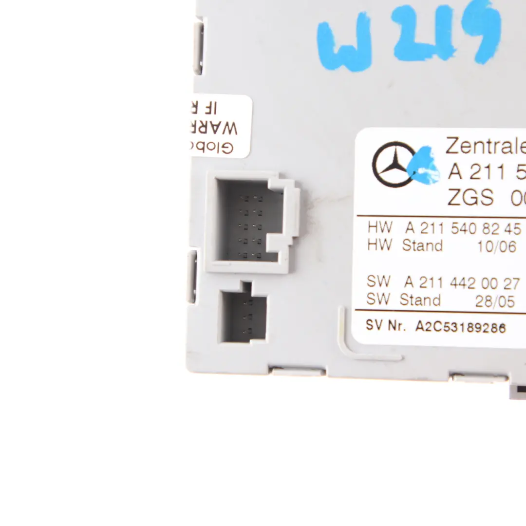  Gateway Module Mercedes W169 W211 W245 W219 W203 Control Unit ECU - SKU A2115408445 - Part number A2115408445
