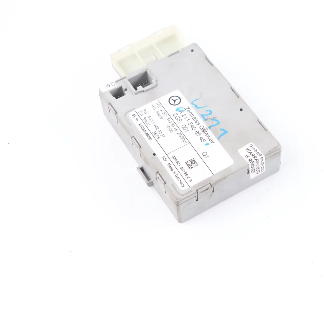 Gateway Module Mercedes W211 Control Unit ECU to with Part number A2115408545 Gateway Module Mercedes W211 Control Unit ECU - SKU A2115408545 - Part number A2115408545