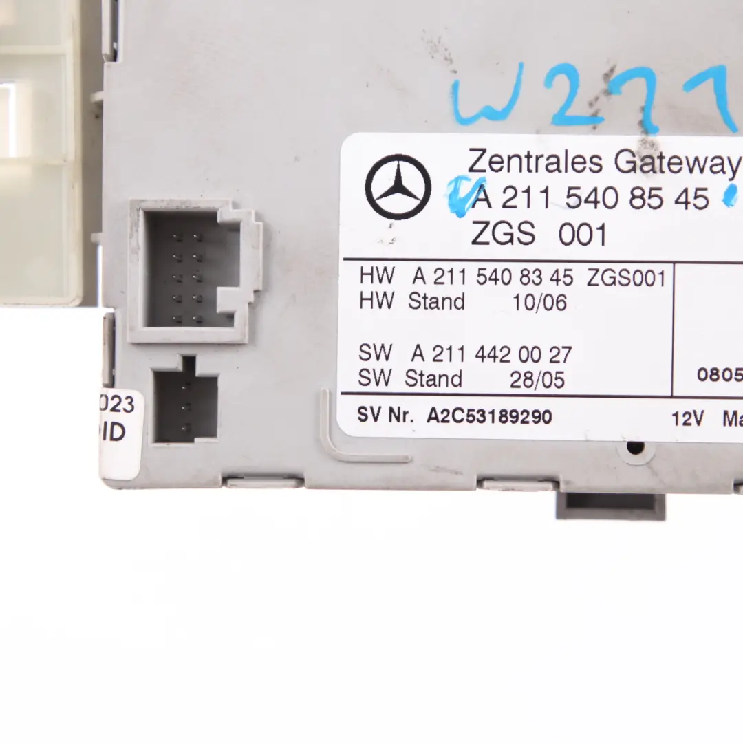  Gateway Module Mercedes W211 Control Unit ECU - SKU A2115408545 - Part number A2115408545