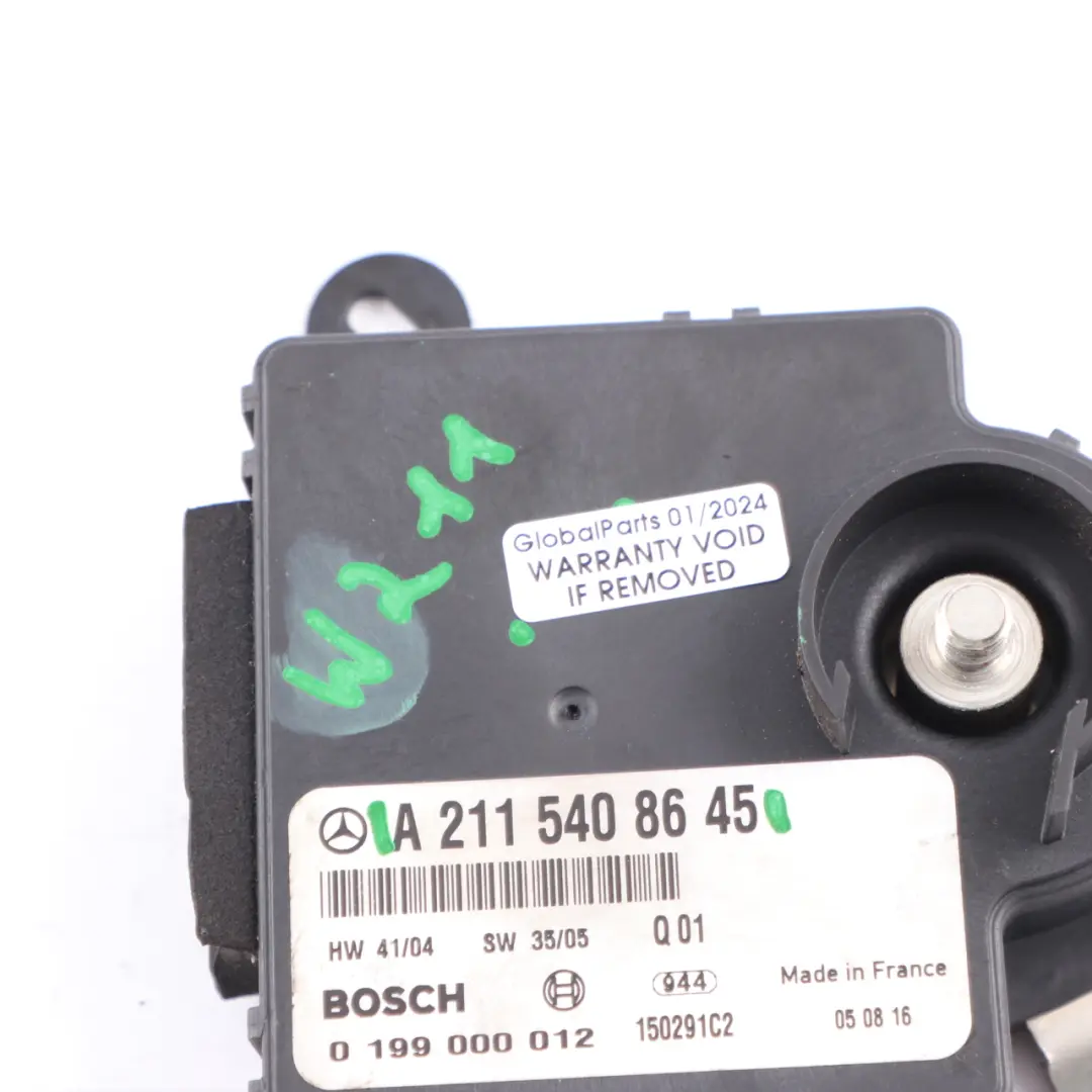 Module Trunk Relay Control Module Unit to Mercedes W211 Battery with Part number A2115408645 Mercedes W211 Battery Module Trunk Relay Control Module Unit - SKU A2115408645 - Part number A2115408645