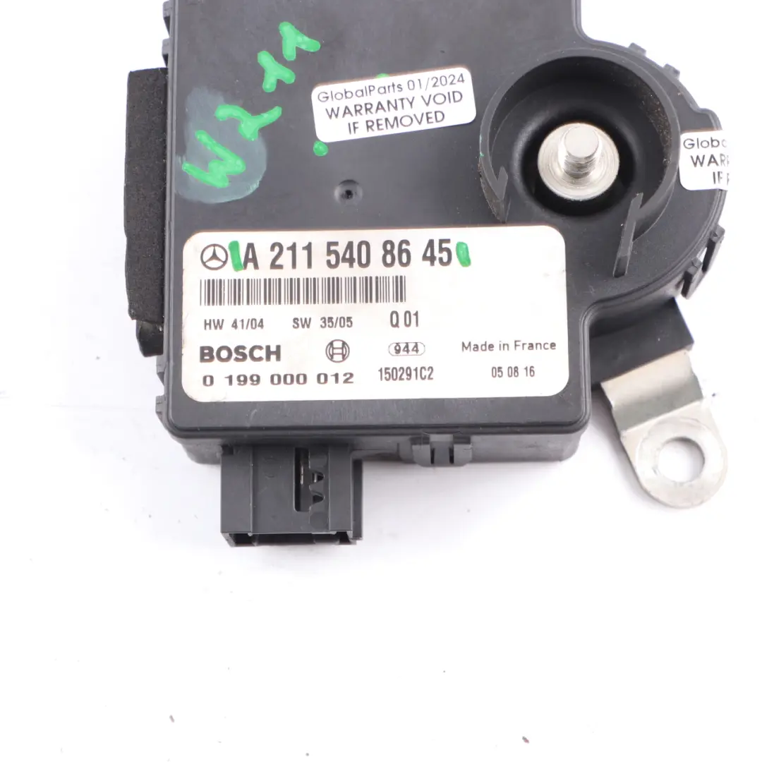 Mercedes W211 Battery Module Trunk Relay Control Module Unit - SKU A2115408645 - Part number A2115408645