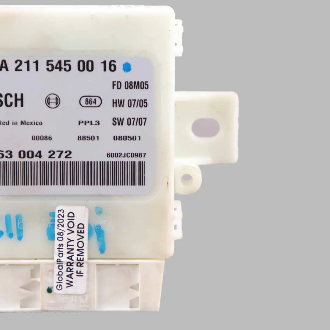 Parktronic Module Mercedes W211 PDC Parking Sensors Control Unit to with Part number A2115450016 Parktronic Module Mercedes W211 PDC Parking Sensors Control Unit - SKU A2115450016 - Part number A2115450016