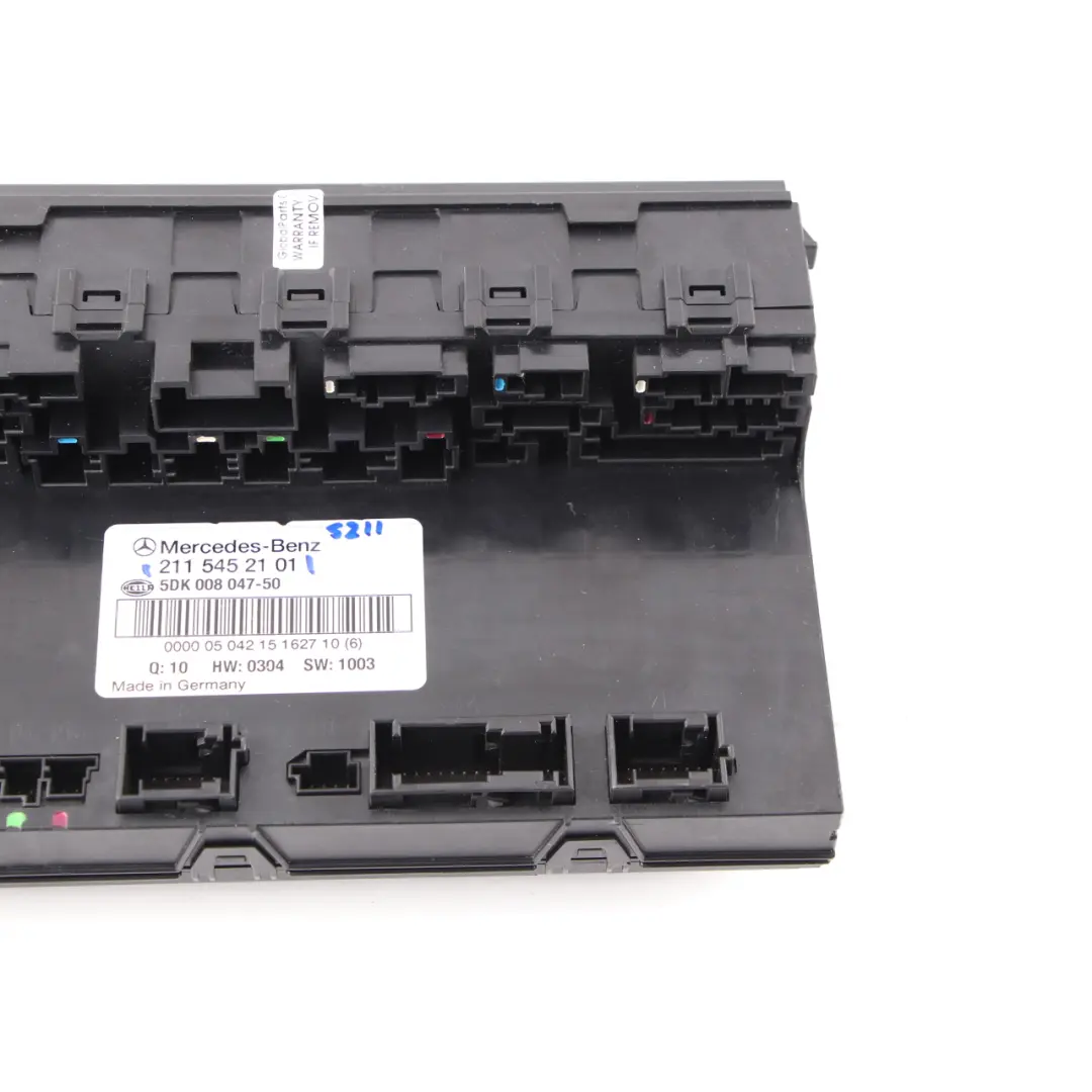 Fuse Box Relay Rear SAM Control Unit Module to Mercedes W211 Estate with Part number A2115452101 Mercedes W211 Estate Fuse Box Relay Rear SAM Control Unit Module - SKU A2115452101 - Part number A2115452101