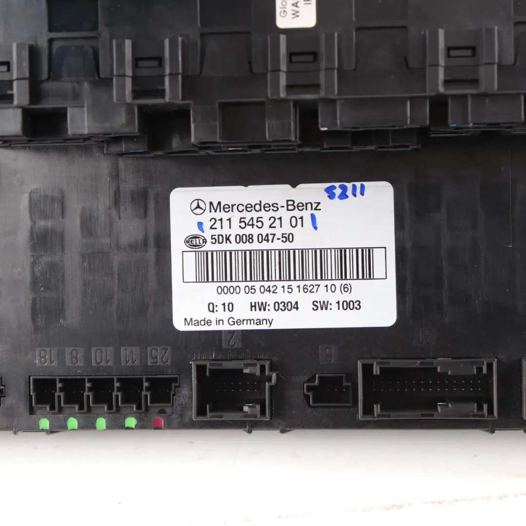Fuse Box Relay Rear SAM Control Unit Module to Mercedes W211 Estate with Part number A2115452101 Mercedes W211 Estate Fuse Box Relay Rear SAM Control Unit Module - SKU A2115452101 - Part number A2115452101
