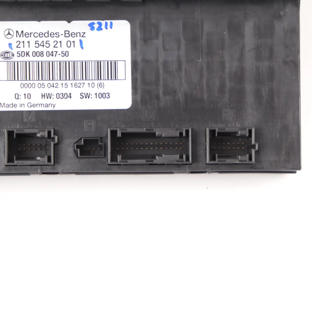 Fuse Box Relay Rear SAM Control Unit Module to Mercedes W211 Estate with Part number A2115452101 Mercedes W211 Estate Fuse Box Relay Rear SAM Control Unit Module - SKU A2115452101 - Part number A2115452101