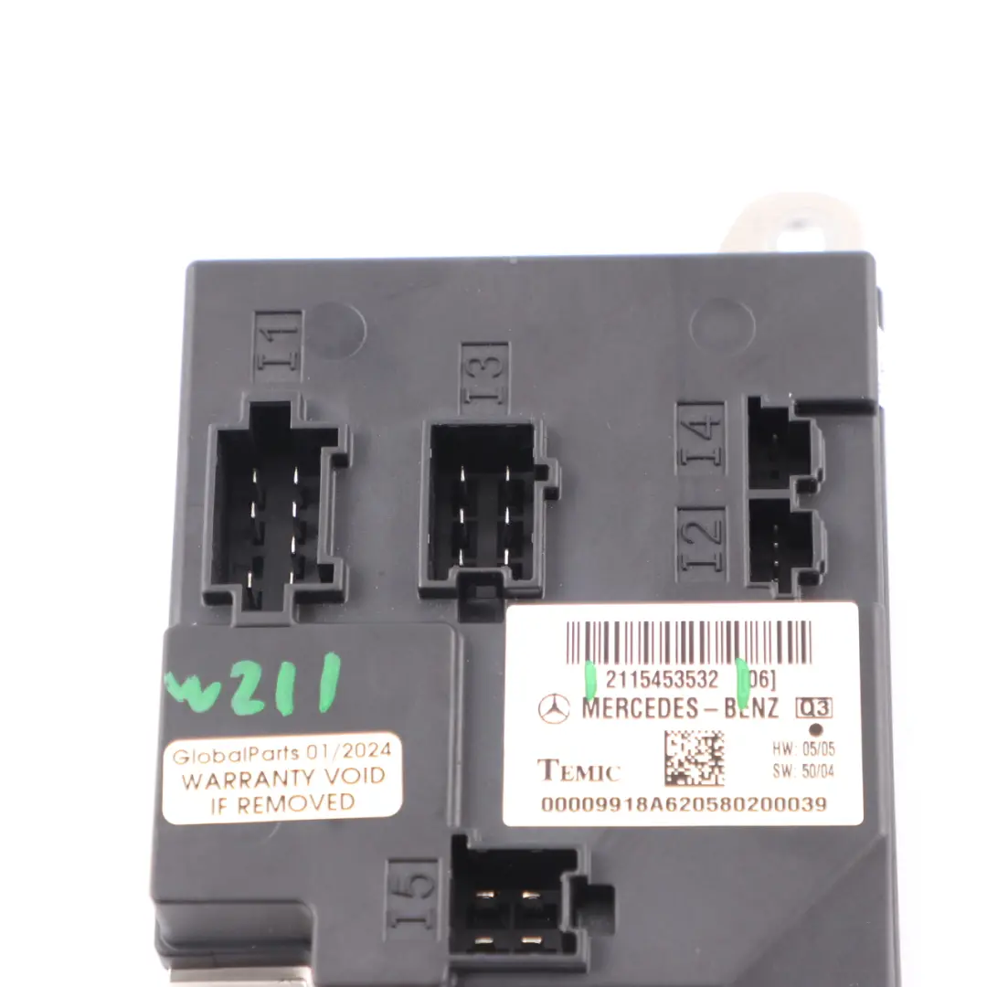 Mercedes W211 Body Control Module BCM Comfort Module - SKU A2115453532 - Número de pieza A2115453532