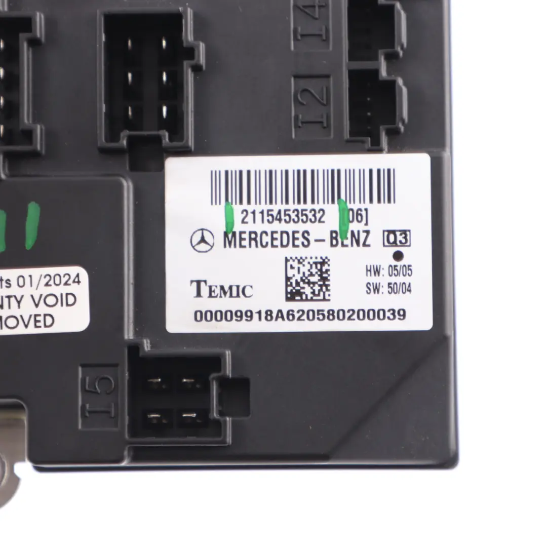 Body Control Module BCM Comfort Module para Mercedes W211 con número de pieza A2115453532 Mercedes W211 Body Control Module BCM Comfort Module - SKU A2115453532 - Número de pieza A2115453532