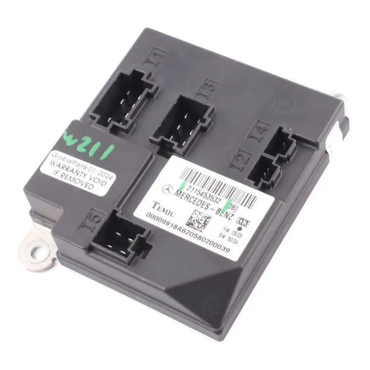 Body Control Modul BCM Komfort Modul Einheit für Mercedes W211 mit Teilenummer A2115453532 Mercedes W211 Body Control Modul BCM Komfort Modul Einheit - SKU A2115453532 - Teilenummer A2115453532