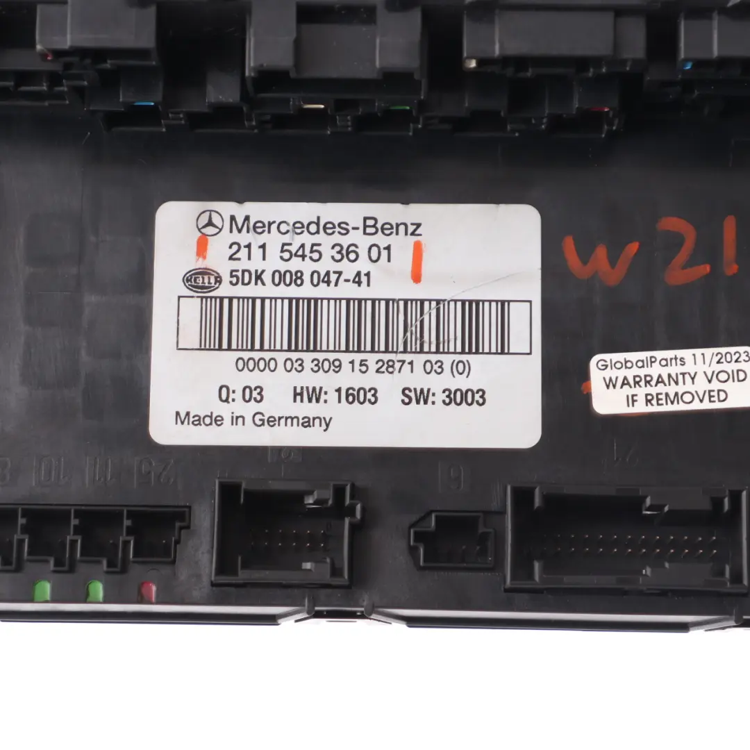 Mercedes W211 Rear SAM Central Electric Base Control Module Fuse Box - SKU A2115453601 - Part number A2115453601