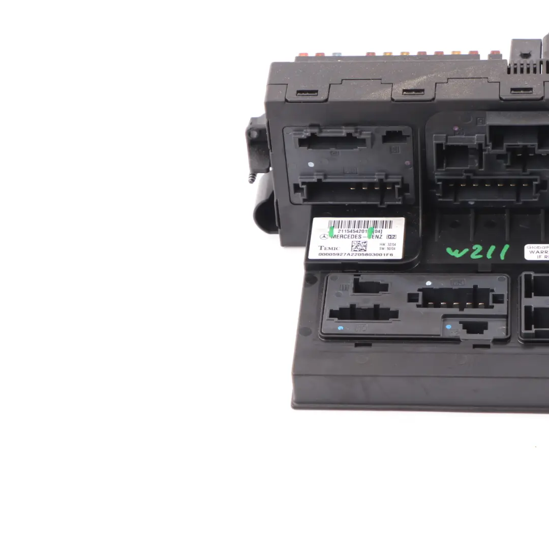Front Fuse Box SAM SRB Module Relay Control Unit to Mercedes W211 with Part number A2115459101 Mercedes W211 Front Fuse Box SAM SRB Module Relay Control Unit - SKU A2115454201 - Part number A2115459101
