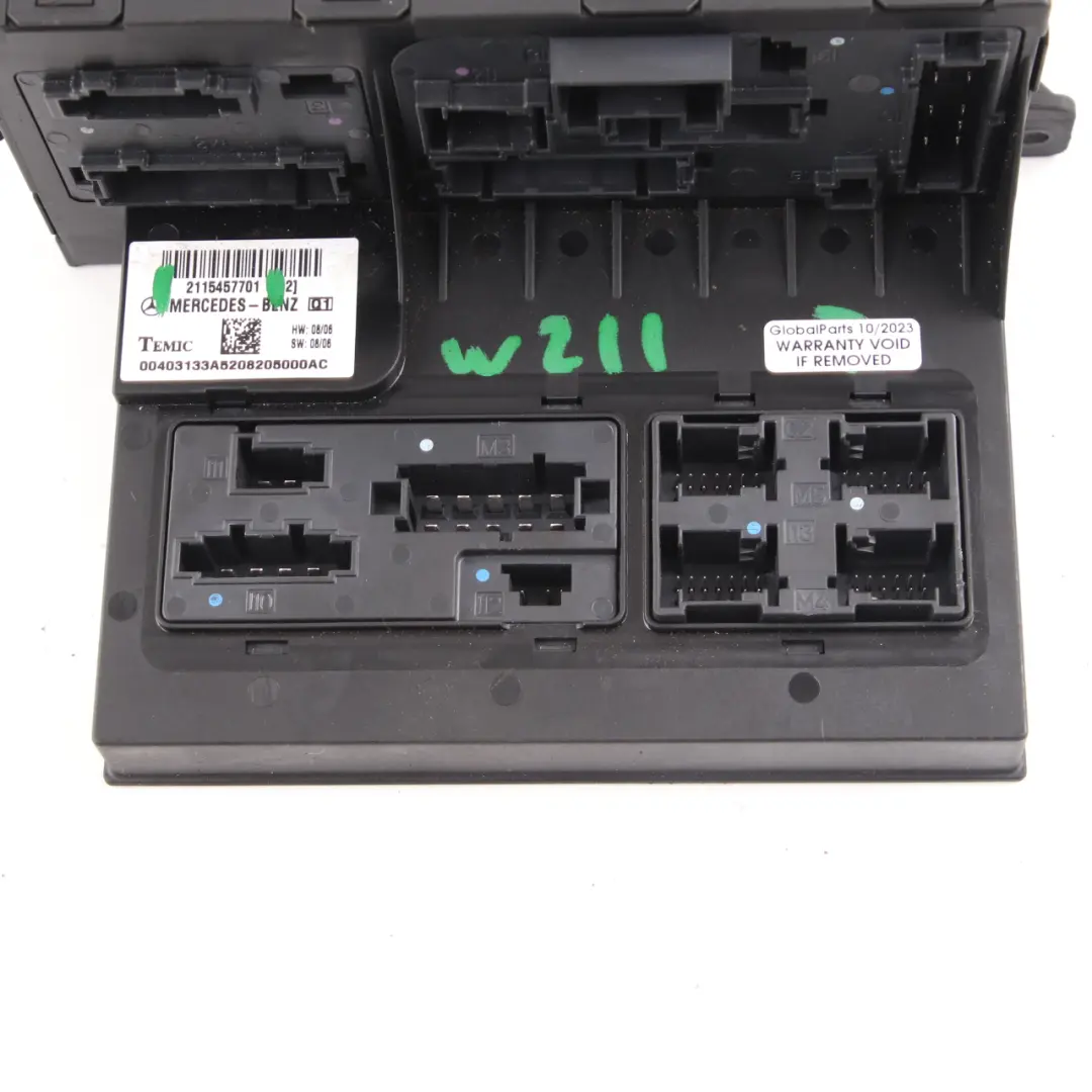 Caja de Fusibles Módulo Control SAM Delantero para Mercedes W211 CLS C219 con número de pieza A2115457701 Mercedes W211 CLS C219 Caja de Fusibles Módulo Control SAM Delantero - SKU A2115457701 - Número de pieza A2115457701