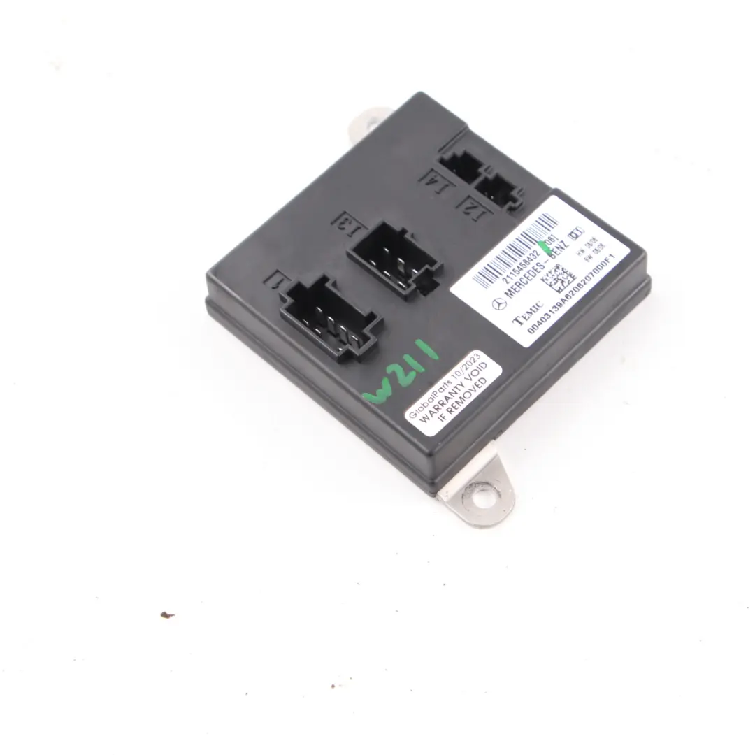 Karosserie Steuerungs Modul BCM Temic für Mercedes W211 CLS C219 mit Teilenummer A2115458432 Mercedes W211 CLS C219 Karosserie Steuerungs Modul BCM Temic - SKU A2115458432 - Teilenummer A2115458432