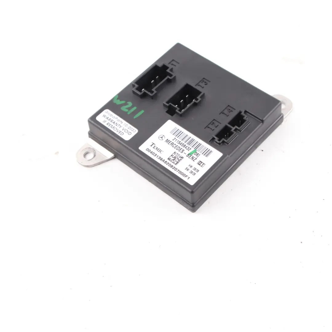 Karosserie Steuerungs Modul BCM Temic für Mercedes W211 CLS C219 mit Teilenummer A2115458432 Mercedes W211 CLS C219 Karosserie Steuerungs Modul BCM Temic - SKU A2115458432 - Teilenummer A2115458432