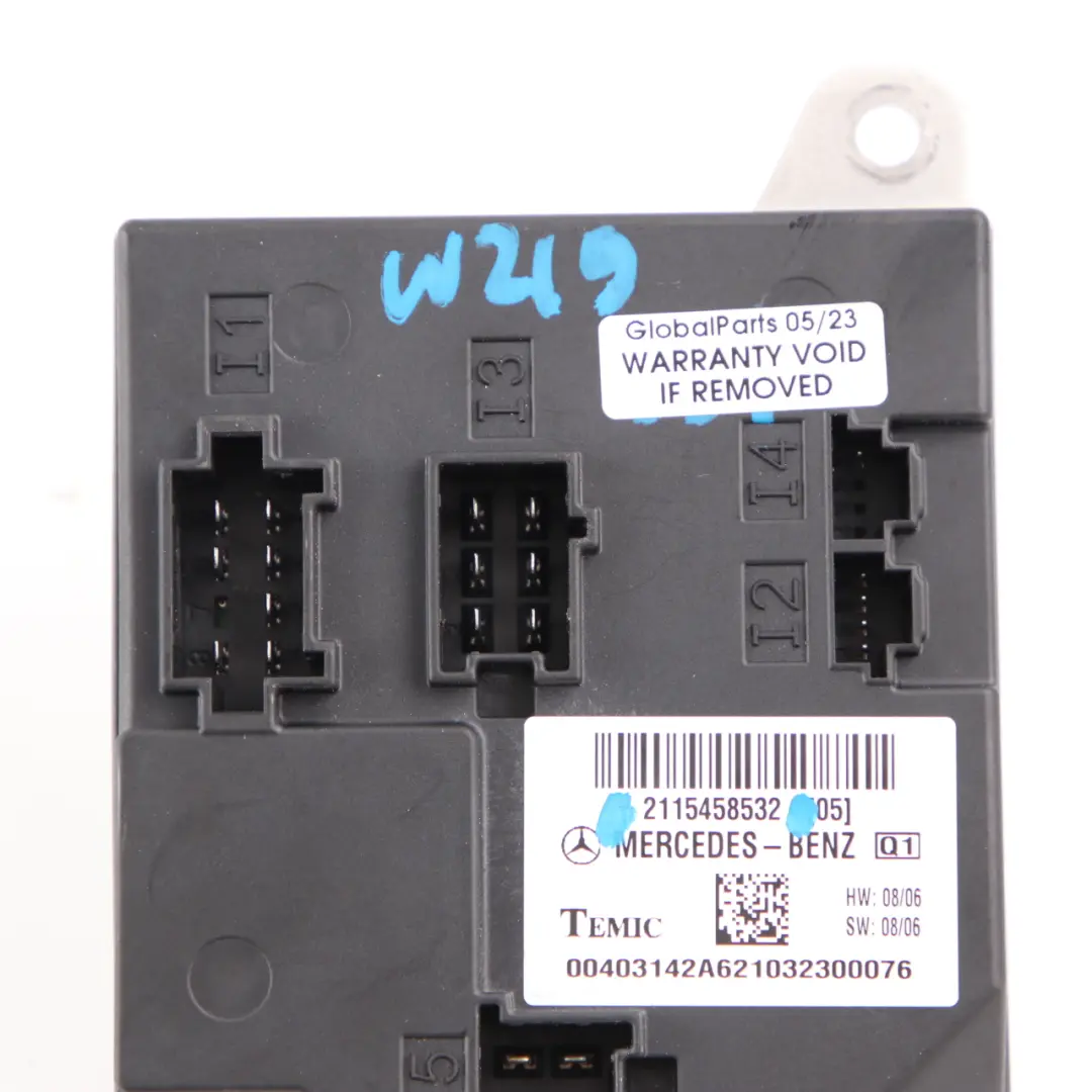 W219 Body Control Module Unità di controllo ECU per Mercedes W211 con numero di parte A2115458532 Mercedes W211 W219 Body Control Module Unità di controllo ECU - SKU A2115458532 - Numero di parte A2115458532