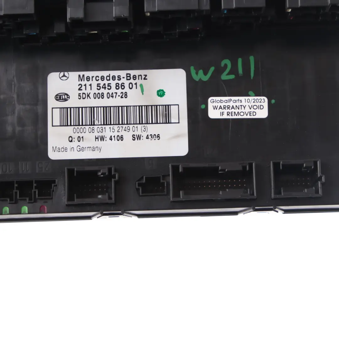 Fuse Box Mercedes W211 CLS C219 Rear SAM Module Relay Control Unit to with Part number A2115458601 Fuse Box Mercedes W211 CLS C219 Rear SAM Module Relay Control Unit - SKU A2115458601 - Part number A2115458601