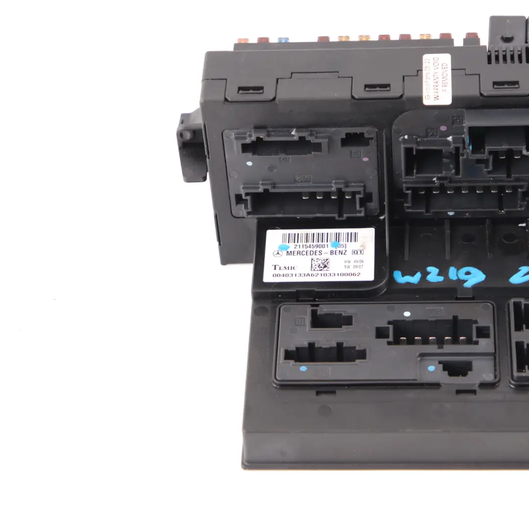 Caja fusibles Mercedes W211 W219 Módulo unidad control empalme SAM para con número de pieza A2115459001 Caja fusibles Mercedes W211 W219 Módulo unidad control empalme SAM - SKU A2115459001 - Número de pieza A2115459001