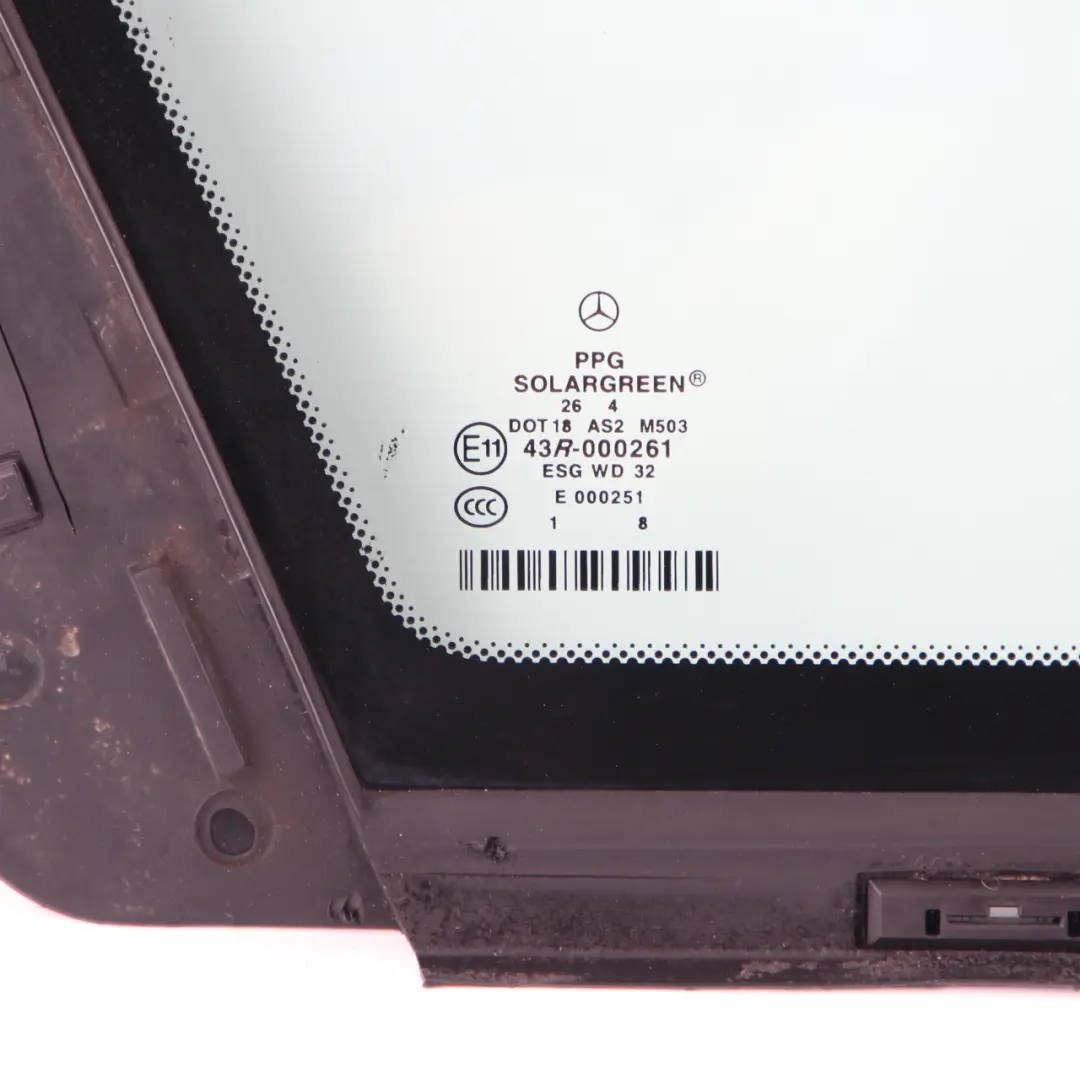 Window Glass Quarter Rear Left N/S AS2 Glazing to Mercedes W211 Estate with Part number A2116702112 Mercedes W211 Estate Window Glass Quarter Rear Left N/S AS2 Glazing - SKU A2116702112 - Part number A2116702112