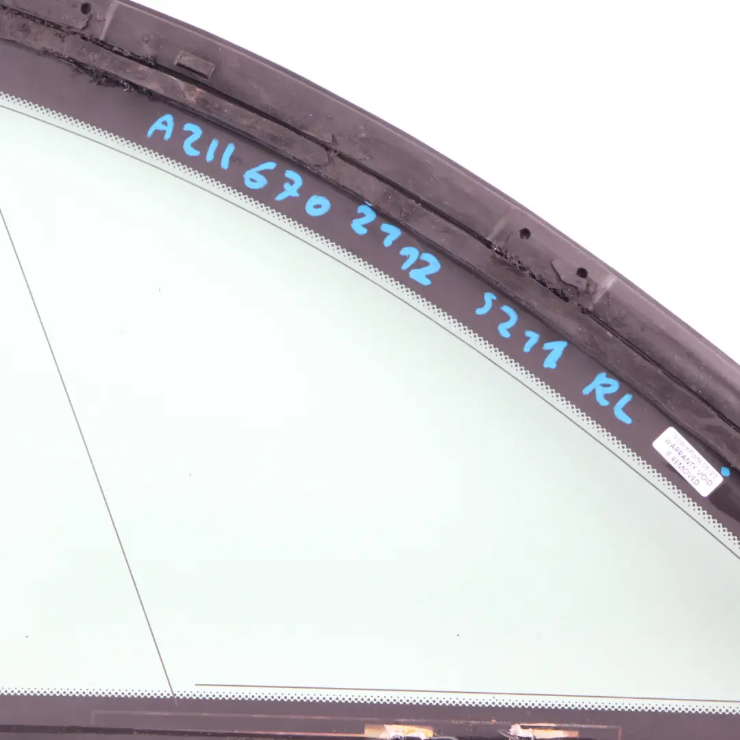 Window Glass Quarter Rear Right O/S AS2 Glazing to Mercedes W211 Estate with Part number A2116702212 Mercedes W211 Estate Window Glass Quarter Rear Right O/S AS2 Glazing - SKU A2116702212 - Part number A2116702212