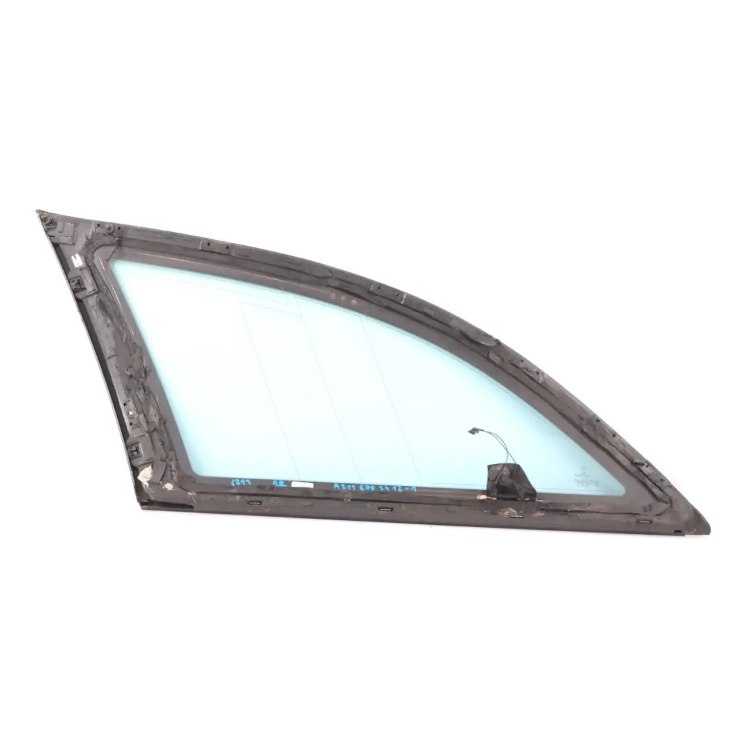 Right O/S Side Window Green Glass AS2 to Mercedes S211 Rear with Part number A2116702412 Mercedes S211 Rear Right O/S Side Window Green Glass AS2 - SKU A2116702412-1 - Part number A2116702412