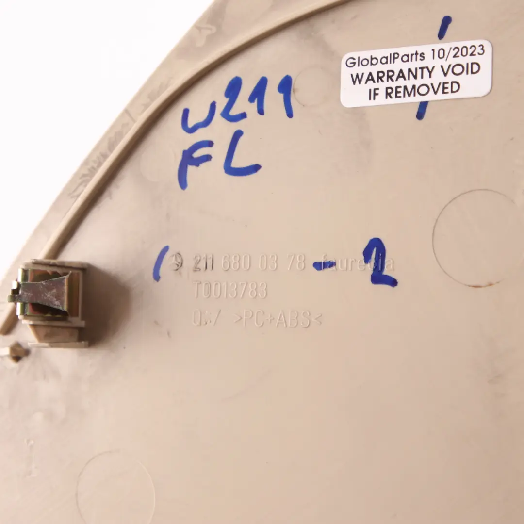 Dashboard Cover Front Left N/S Trim Panel Beige to Mercedes W211 with Part number A2116800378 Mercedes W211 Dashboard Cover Front Left N/S Trim Panel Beige - SKU A2116800378-2 - Part number A2116800378