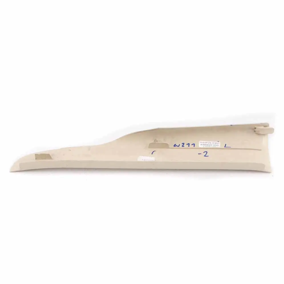 Door Sill Rear Left N/S Interior Step Plate Trim Beige to Mercedes W211 with Part number A2116800535 Mercedes W211 Door Sill Rear Left N/S Interior Step Plate Trim Beige - SKU A2116800535-2 - Part number A2116800535