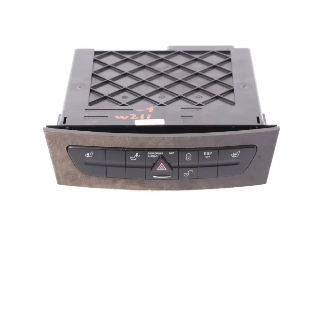 Mittelkonsole ESP Hazard Beheizte Sitze Schalterfeld für Mercedes W211 mit Teilenummer A2116800552 Mercedes W211 Mittelkonsole ESP Hazard Beheizte Sitze Schalterfeld - SKU A2116800552-1 - Teilenummer A2116800552