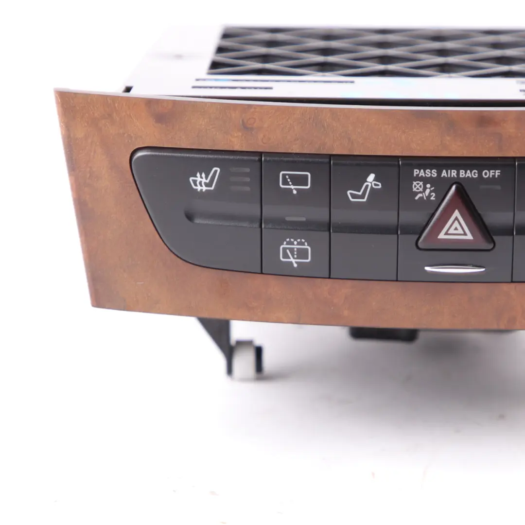 Centre Console ESP Hazard Seat Switch Panel Box Wood Trim to Mercedes W211 with Part number A2116800552 Mercedes W211 Centre Console ESP Hazard Seat Switch Panel Box Wood Trim - SKU A2116800552-3 - Part number A2116800552