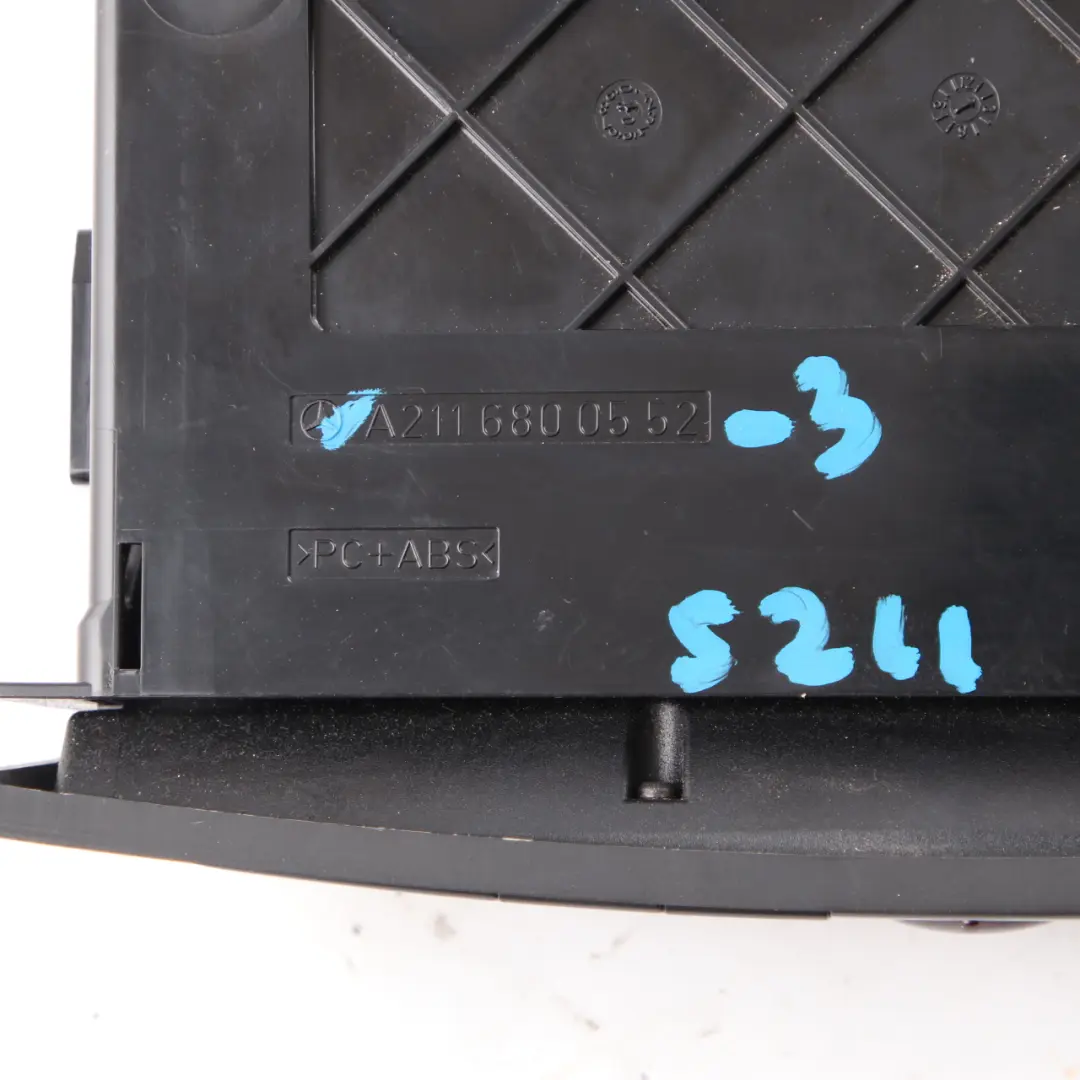 Centre Console ESP Hazard Seat Switch Panel Box Wood Trim to Mercedes W211 with Part number A2116800552 Mercedes W211 Centre Console ESP Hazard Seat Switch Panel Box Wood Trim - SKU A2116800552-3 - Part number A2116800552