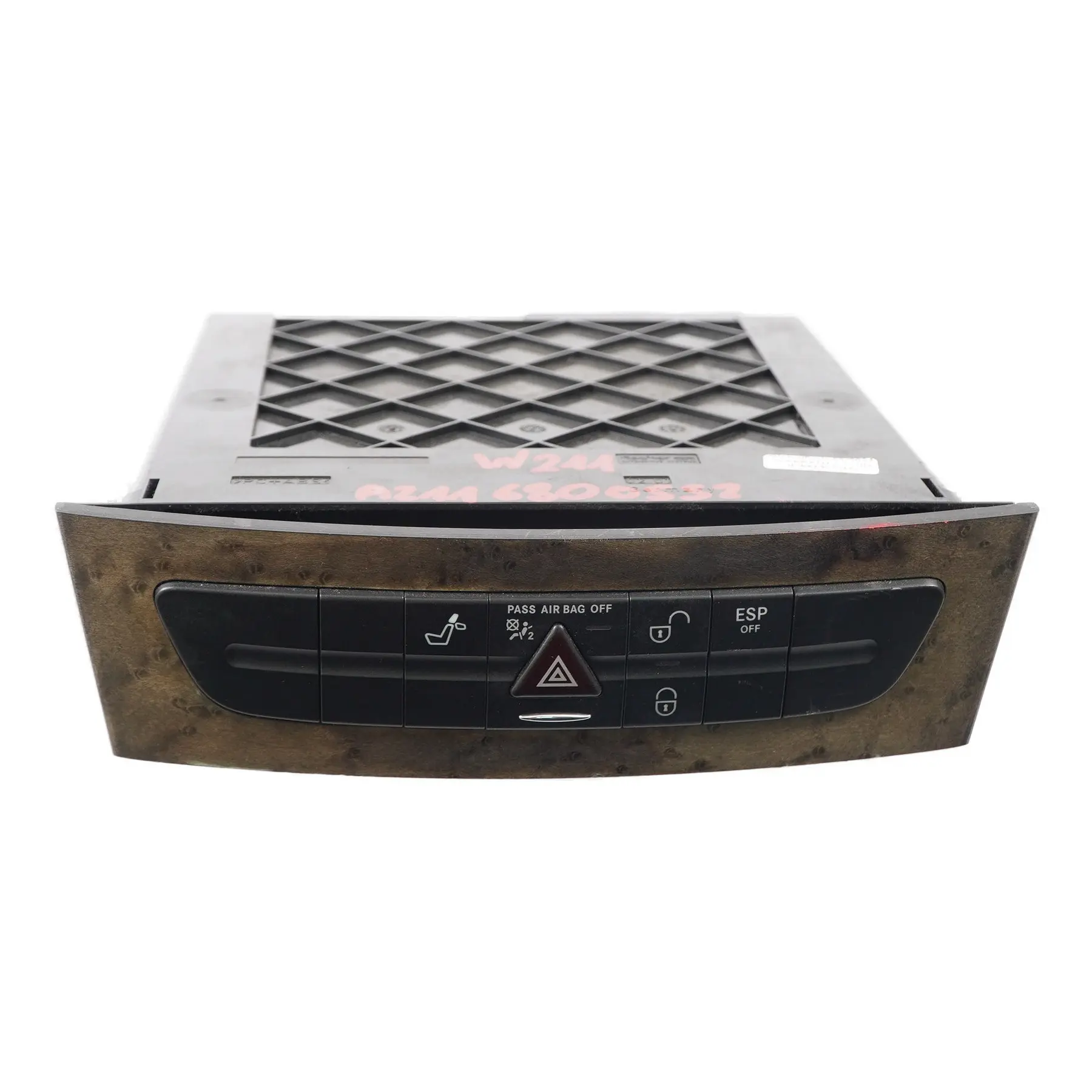 Mercedes W211 Console ESP interruttori sedili di emergenza Scatola portaoggetti