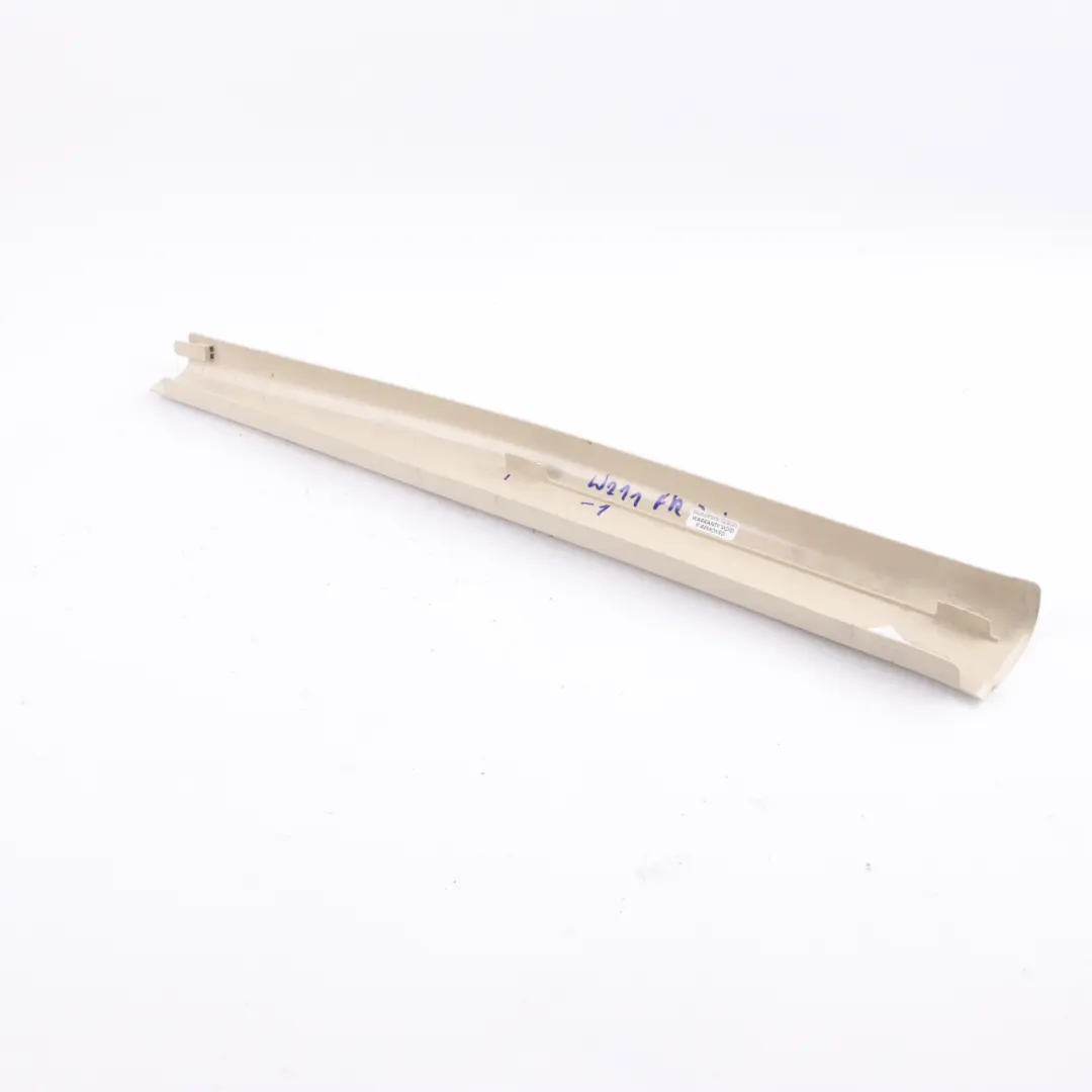 Door Sill Front Right O/S Rail Trim Cover Plate Beige to Mercedes W211 with Part number A2116801835 Mercedes W211 Door Sill Front Right O/S Rail Trim Cover Plate Beige - SKU A2116801835-1 - Part number A2116801835