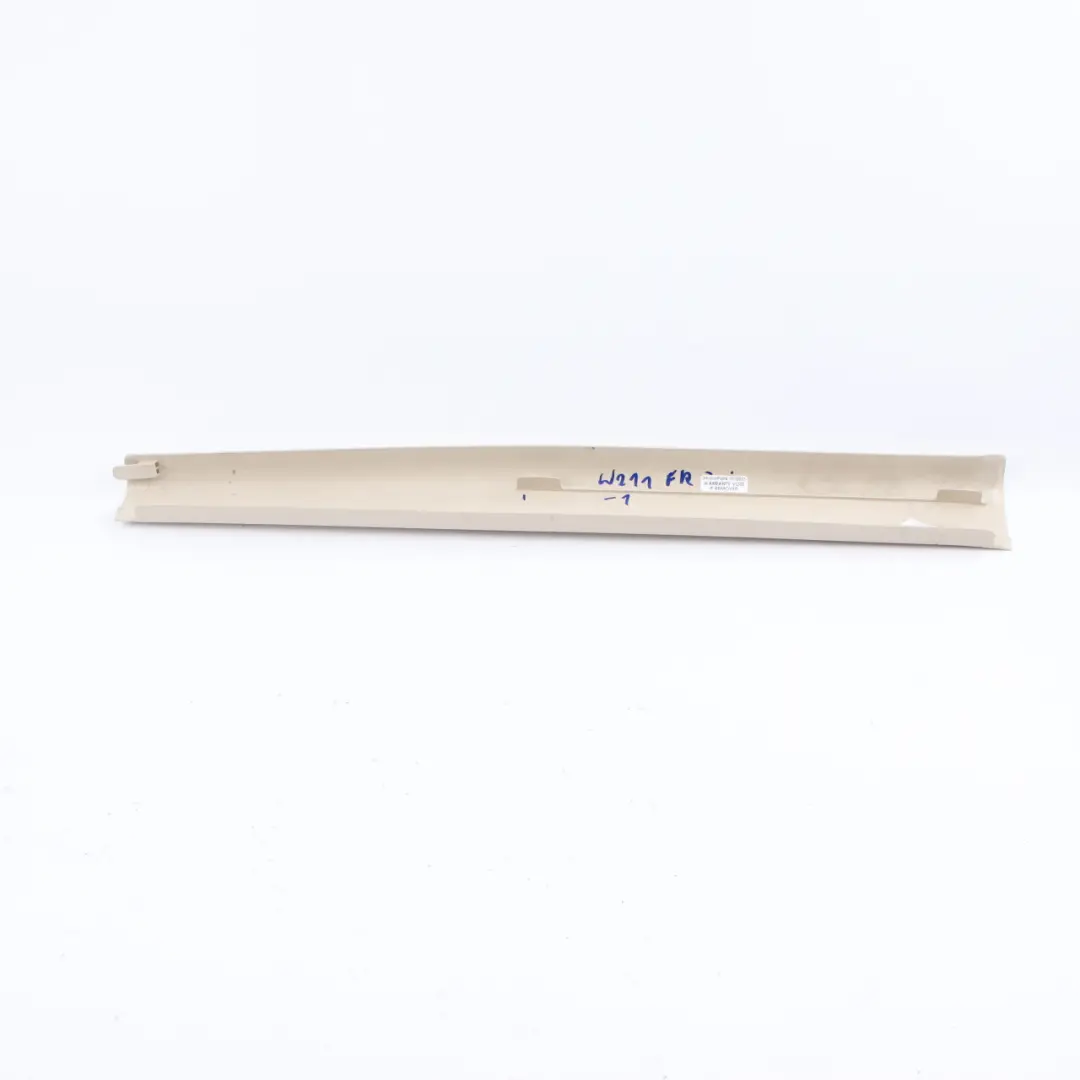 Mercedes W211 Door Sill Front Right O/S Rail Trim Cover Plate Beige - SKU A2116801835-1 - Part number A2116801835