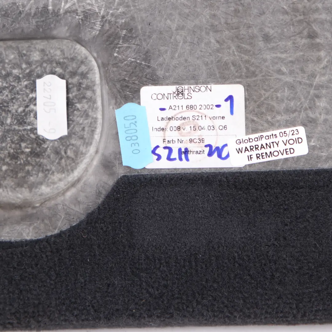 Boot Loading Floor Carpet Cover Trunk Black to Mercedes W211 Estate with Part number A2116802002 Mercedes W211 Estate Boot Loading Floor Carpet Cover Trunk Black - SKU A2116802002-1 - Part number A2116802002