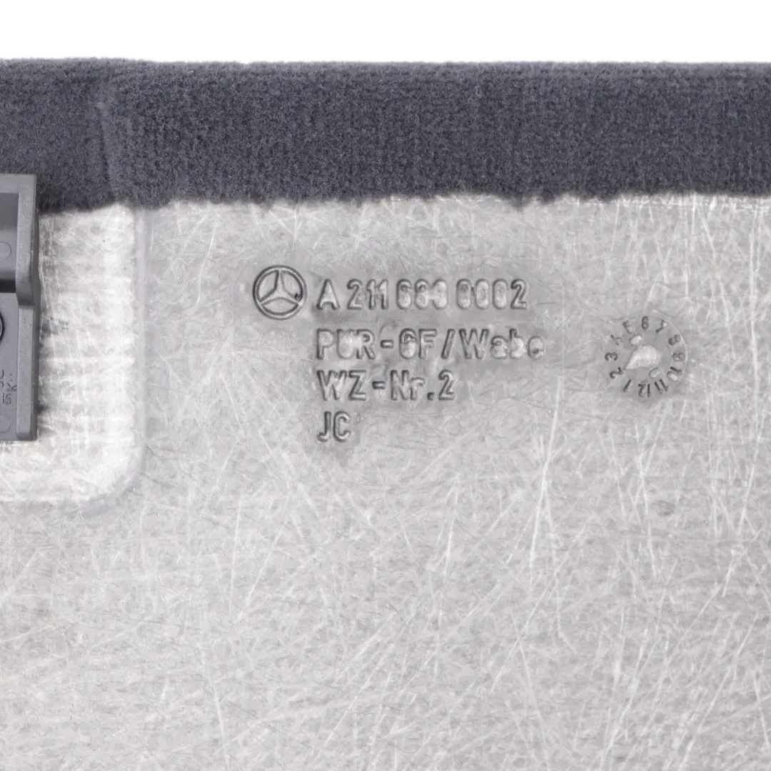 Boot Loading Floor Carpet Cover Trunk Black to Mercedes W211 Estate with Part number A2116802002 Mercedes W211 Estate Boot Loading Floor Carpet Cover Trunk Black - SKU A2116802002-1 - Part number A2116802002