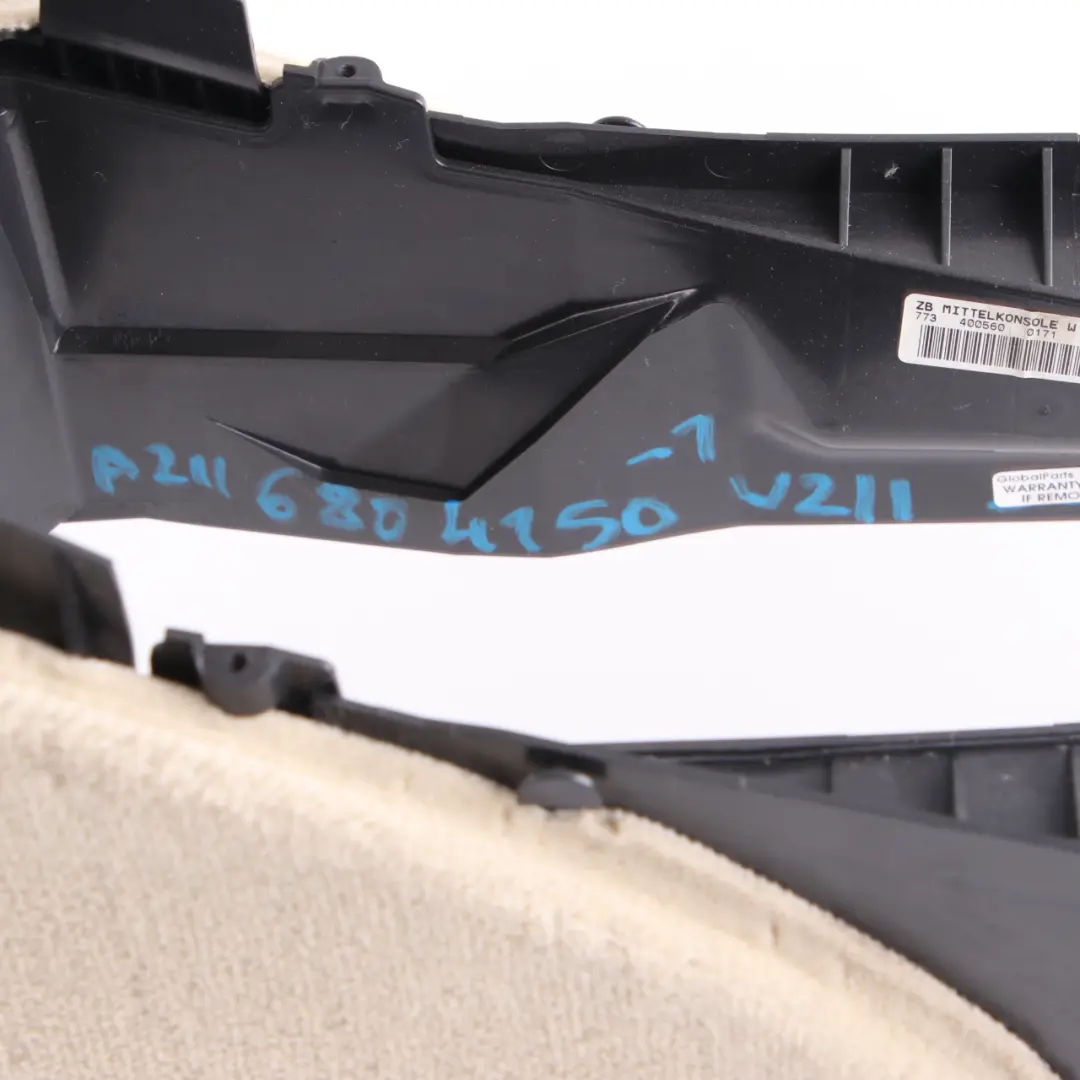 Mercedes W211 Centre Console Storage Trim Housing Carrier Beige - SKU A2116804150-1 - Part number A2116804150