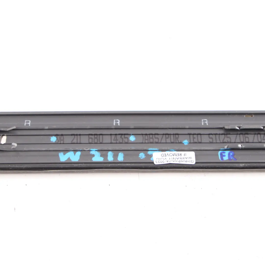 Mercedes W211 Entrance Cover Front Right O/S Door Sill Step Plate A2116801435 - SKU A2116805635 - Part number A2116805635