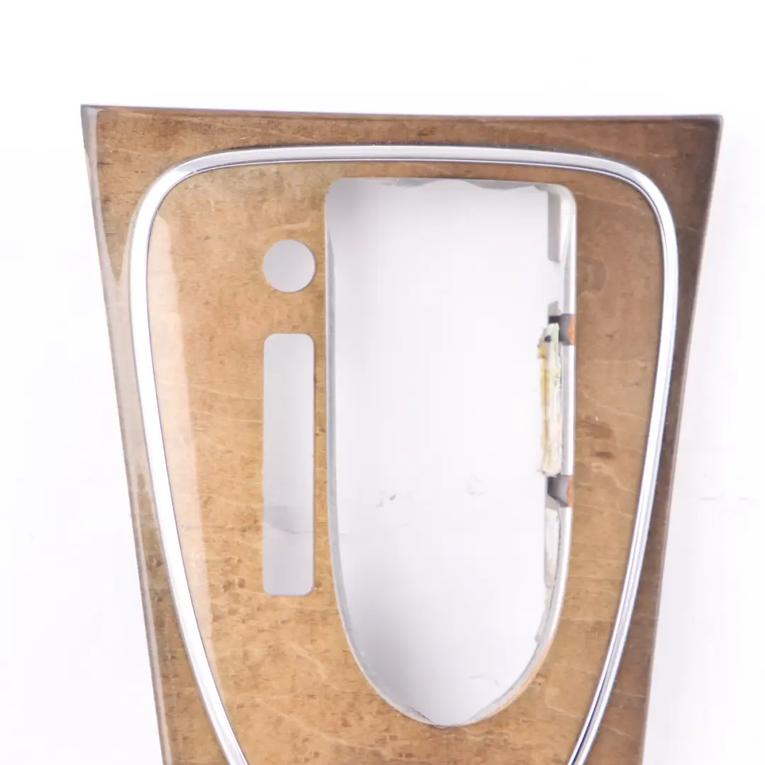 Shift Selector Console Cover Trim Wood to Mercedes W211 Automatic Gear with Part number A2116808136 Mercedes W211 Automatic Gear Shift Selector Console Cover Trim Wood - SKU A2116808136 - Part number A2116808136