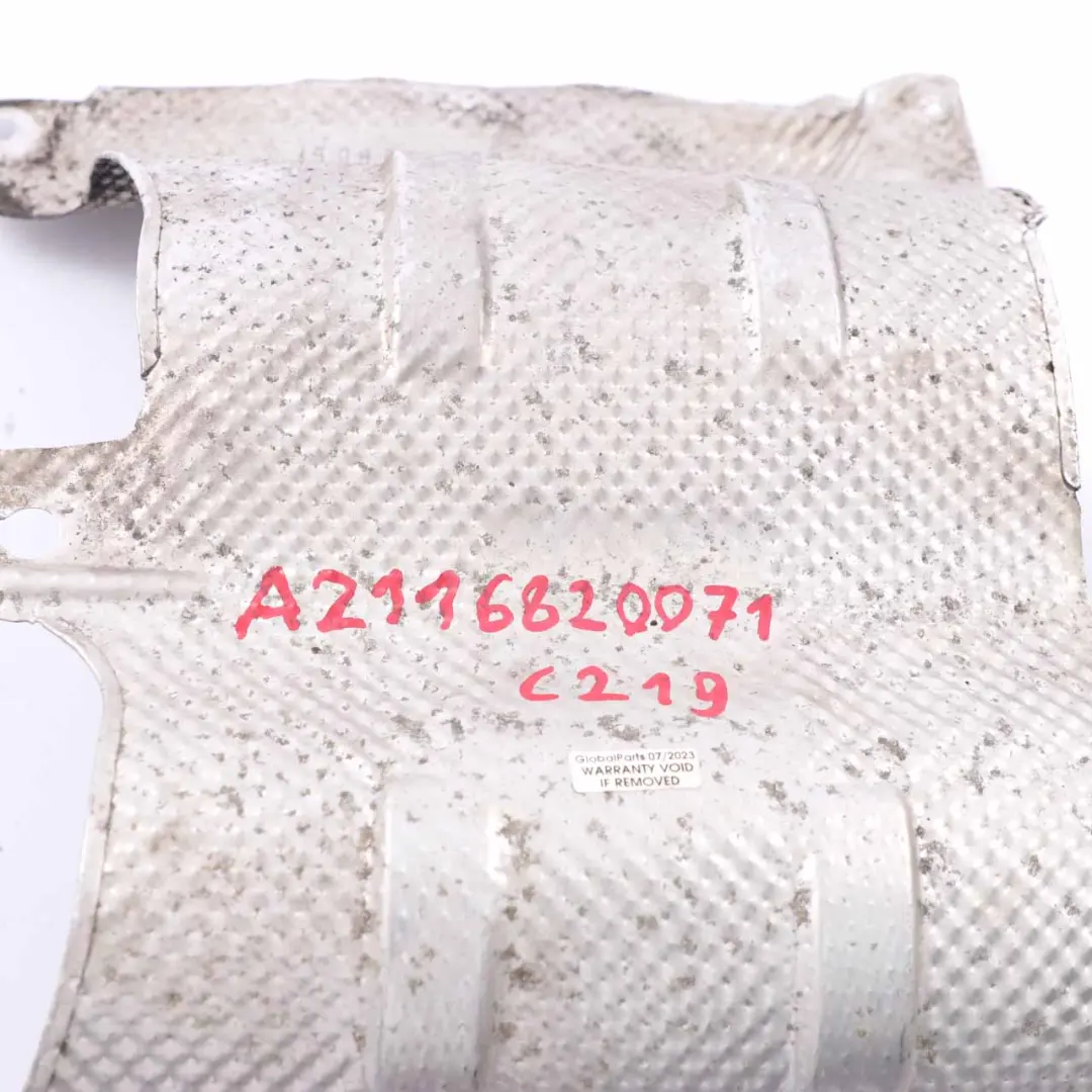 Heat Shield Mercedes W211 W219 OM642 Cover Plate Exhaust Catalytic to with Part number A2116820071 Heat Shield Mercedes W211 W219 OM642 Cover Plate Exhaust Catalytic - SKU A2116820071 - Part number A2116820071