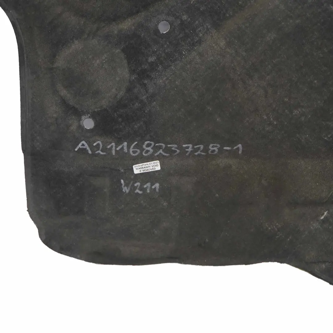 Motorhaube Dämmmatte Isolierung für Mercedes W211 mit Teilenummer A2116823728 Mercedes W211 Motorhaube Dämmmatte Isolierung - SKU A2116823728 - Teilenummer A2116823728