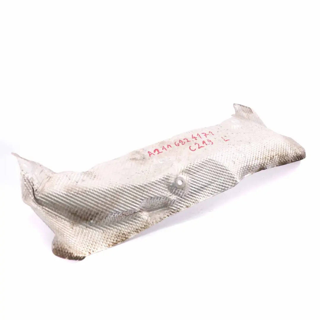 Bouclier thermique Mercedes W211 W219 Plaque recouvrement échappement gauche pour à propos du numéro de pièce A2116824171 Bouclier thermique Mercedes W211 W219 Plaque recouvrement échappement gauche - SKU A2116824171 - Numéro de pièce A2116824171