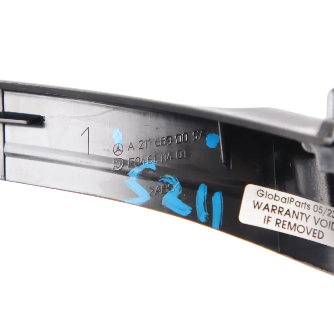 Mercedes W211 Console Centrale Rivestimento Bracciolo Cornice Nero - SKU A2116890057 - Numero di parte A2116890057