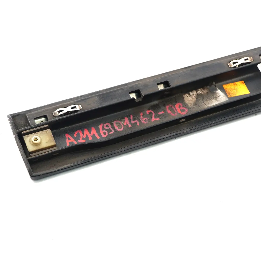 Mercedes W211 Door Strip Rear Right Moulding Trim Obsidian Black 197 - SKU A2116901462-OB - Part number A2116901462