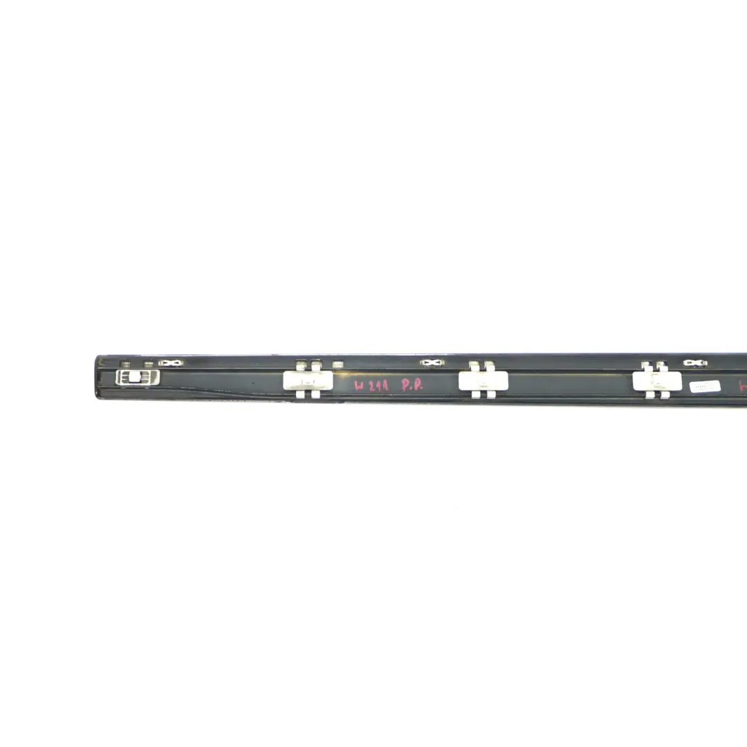 Mercedes W211 Front Right Door O/S Moulding Trim Strip Obsidian Black 197 - SKU A2116902062-OB - Part number A2116902062