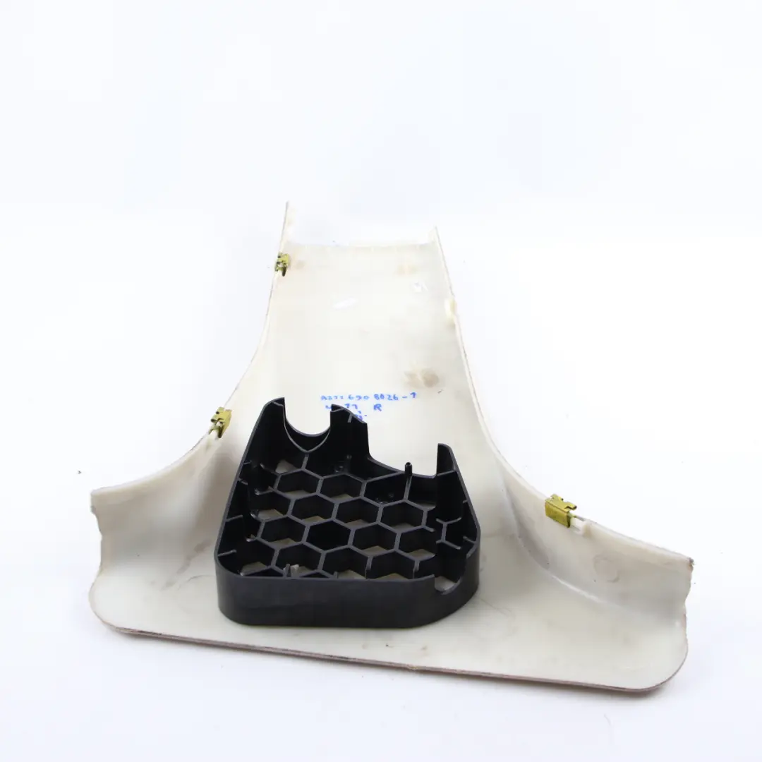 Mercedes W211 S211 Column B-Pillar Trim Panel Cover Right O/S Beige - SKU A2116908026-1 - Part number A2116908026