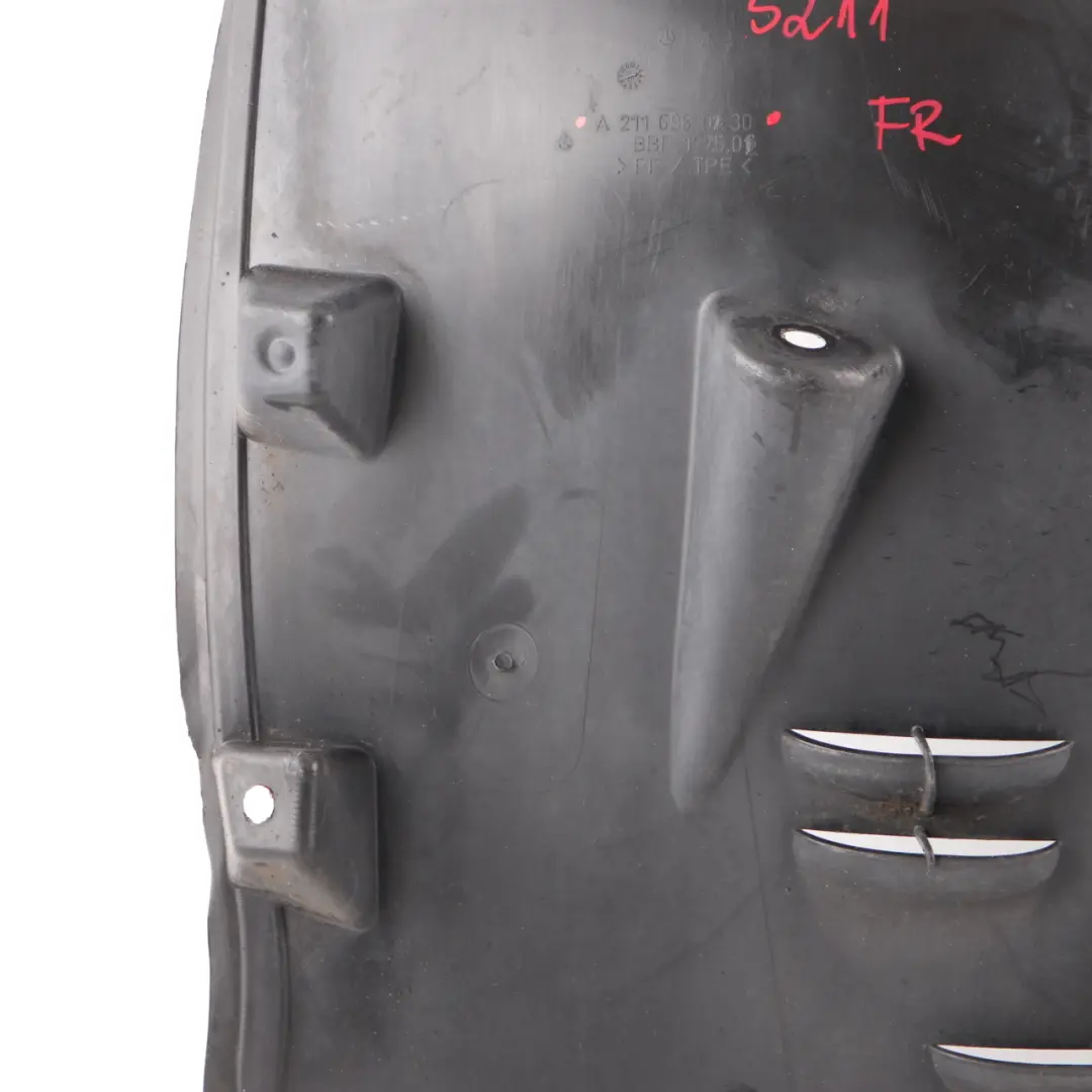 Arch Mercedes W211 Front Right O/S Wheel Arch Trim Cover Front Section to Wheel with Part number A2116980230 Wheel Arch Mercedes W211 Front Right O/S Wheel Arch Trim Cover Front Section - SKU A2116980230 - Part number A2116980230